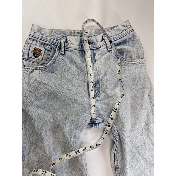 Vintage 80s Pepsi University Acid Wash Jeans USA Made Denim Straight Leg 27*28 - Picture 7 of 13